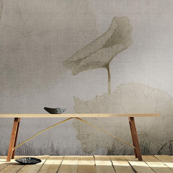 

wallpapers masar oriental lotus design creative wallpaper tv background wall painting bedroom sofa pavilion