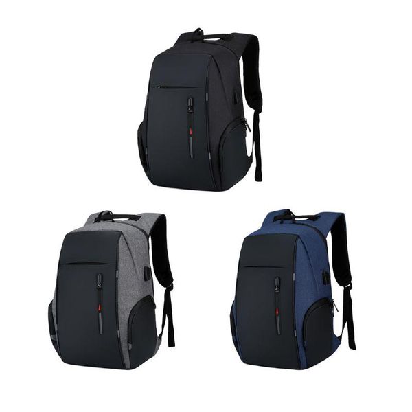

backpack y166 fashion men nylon travel rucksack usb charging port teenager student bookbag lapdaypack