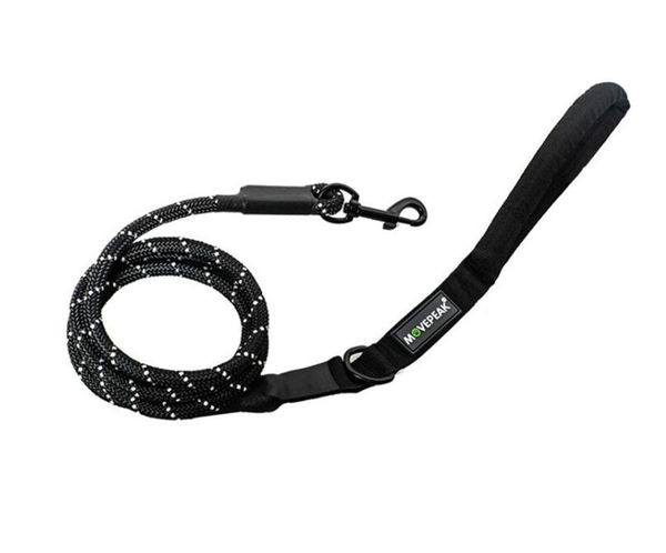 

dog collars & leashes heavy duty 1.5m rope leash for medium large dogs durable and reflective climbing with padded handle