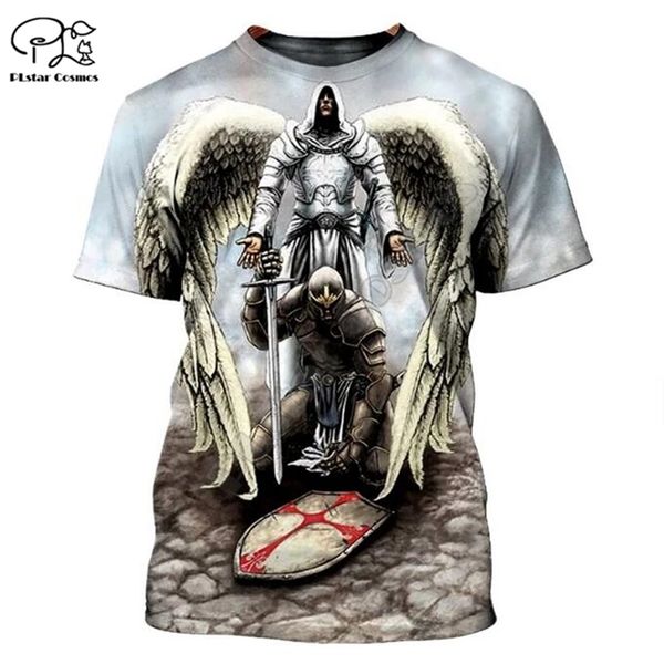 

plstar cosmos knights templar 3d printed t shirts men for women casual short sleeve summer streetwear tshirt drop shipping 210409, White;black