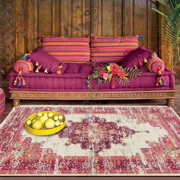 

persia ground white red geometry national style kitchen living room bedroom bedside carpet mat custom carpets