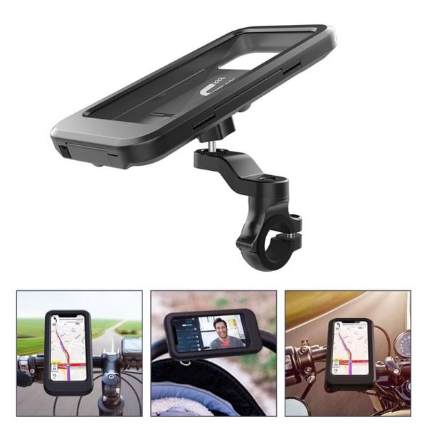 

cell phone mounts & holders 1pc bicycles cellphone holder waterproof mountain bike mount (black)