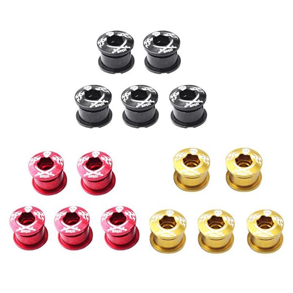 

bike heels & chainwheels 5pcs aluminum alloy chainwheel bolt screws for mountain road crankset
