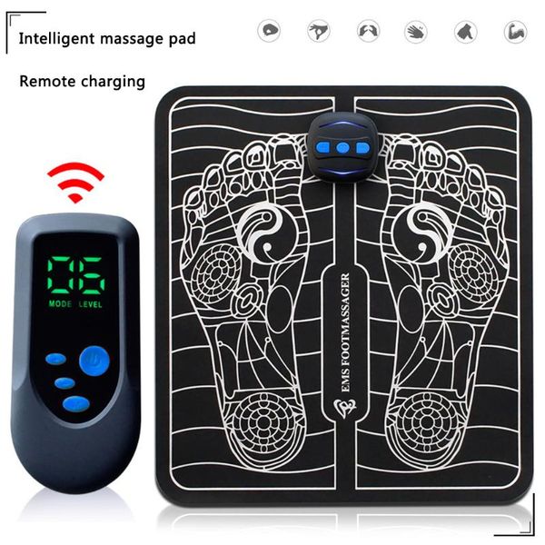 

accessories usb rechargeable ems foot massager mat 6 modes electric relieve ache pain health care feet muscle leg relaxation massage pad