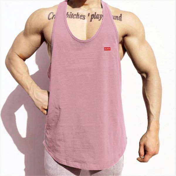 

brand bodybuilding stringer tank men mens fitness singlets gyms clothing sleeveless shirt vest, White;black