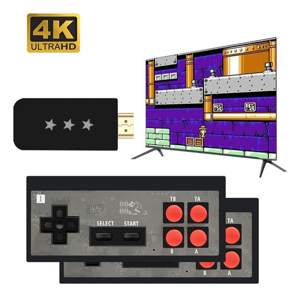 

wireless handheld tv build in 568 classic 8 bit mini dual gamepad output controllers & joysticks game