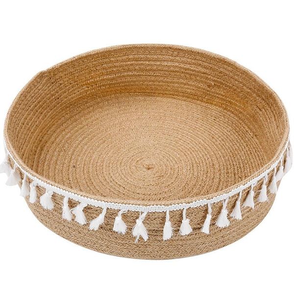 

cat beds & furniture legendog nordic nest natural fringed woven pet house round fashion kitten sleeping bed supplies
