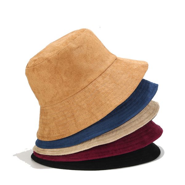 

new suede wide brim fisherman's hat for men and women