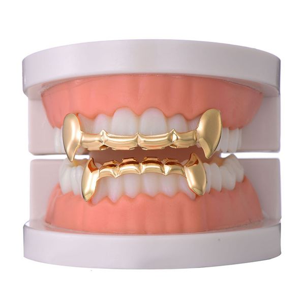 

hip hop singer jewelry halloween gold set vampire fangs teeth origin, Silver
