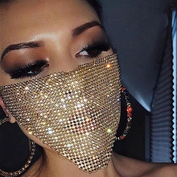 Party-Masken, trendiger Bling-Strass-Gesichtsmaskenschmuck für Frauen, Gesichter, Körperschmuck, Nachtclub, dekorativer Schmuck, Party, festliche Maskerade