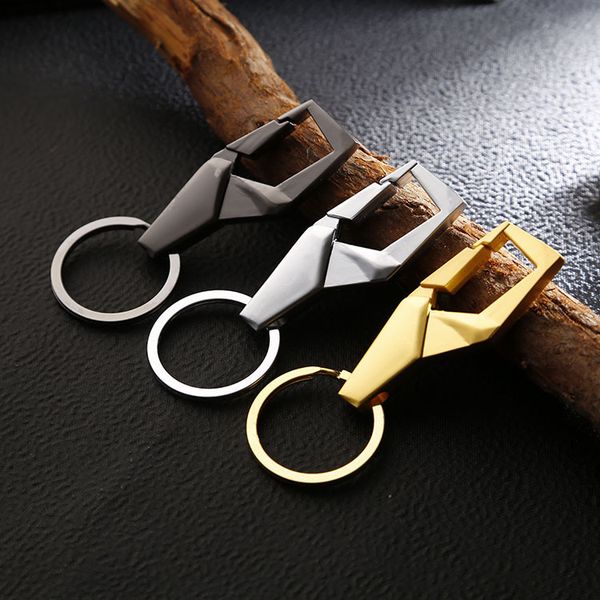 

keychains waist keychain car metal keyring business gifts for men and women, Silver
