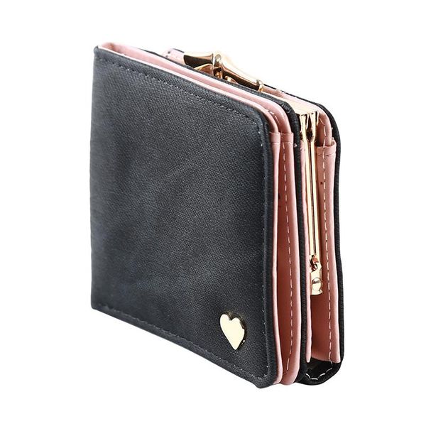 

wallets women small wallet cute vintage floral mini purses female short coin purse holder ladies clutch zipper, Red;black