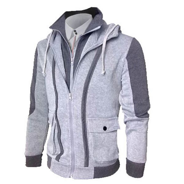 

designer fashion mens jacket autumn and winter lapel long sleeve men casual zipper jackets coat, Black;brown