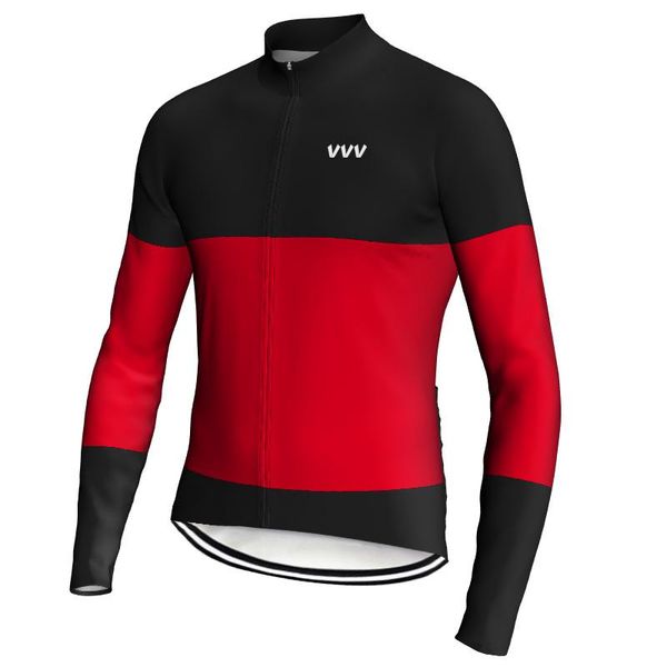 

racing jackets men breathable dry cycling jersey long sleeve bicycle clothing mtb bike jacket sportswear clothes 2021, Black;red