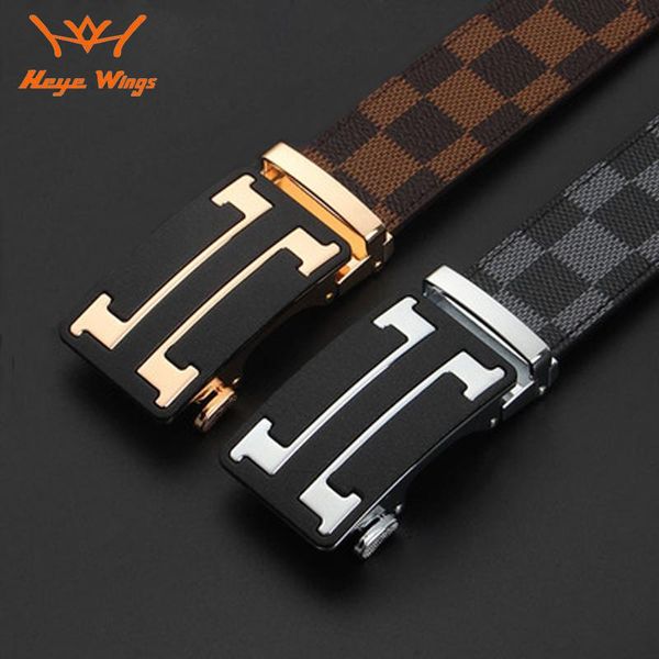 

male belt designer luxury fashion automatic buckle leather belts, Black;brown