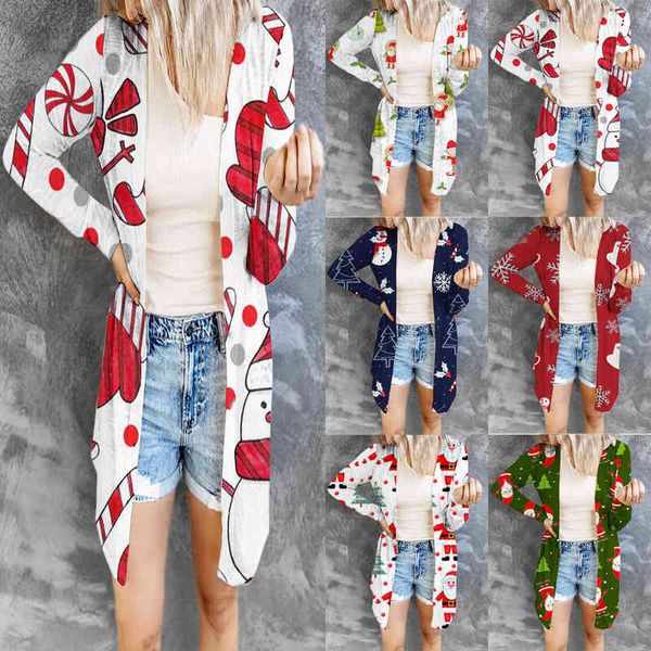 

casual dresses 2022 women's printed fashion long sleeved cardigan, Black;gray