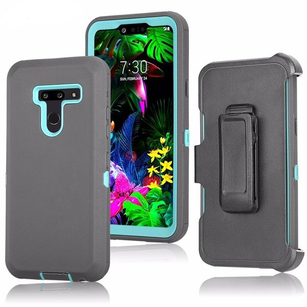 Custodie per T Mobile REVVL V Plus 5G Defender Clip da cintura Cover protettiva per telefono resistente Protezione per schermo incorporata