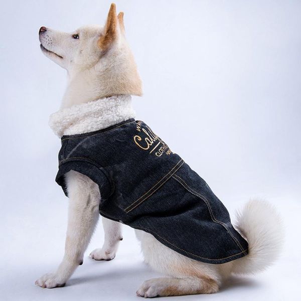 

dog apparel pet autumn and winter plus velvet thick warm cotton coat xs-5xlÂ·