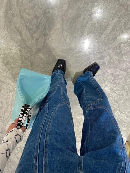 

summer women casual denim trouse pants ladies jeans for female rmsx 4.30 women's, Blue