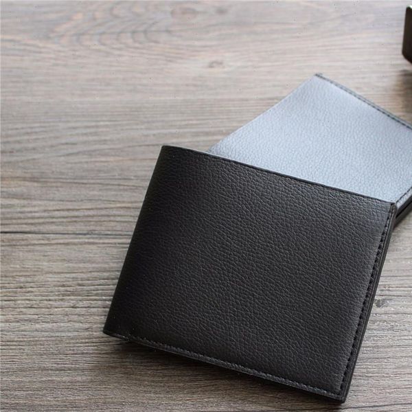 

mens short leather wallets male money clips thin wallet coin pocket purse wholesale f369827, Red;black