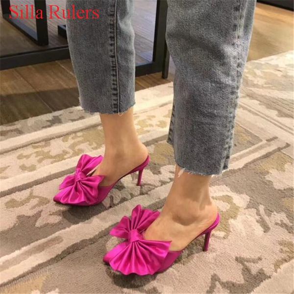 

big bowtie ankle tie women sandals 2021 high heels gladiator wedding shoes woman pumps runway sandalias mujer, Black