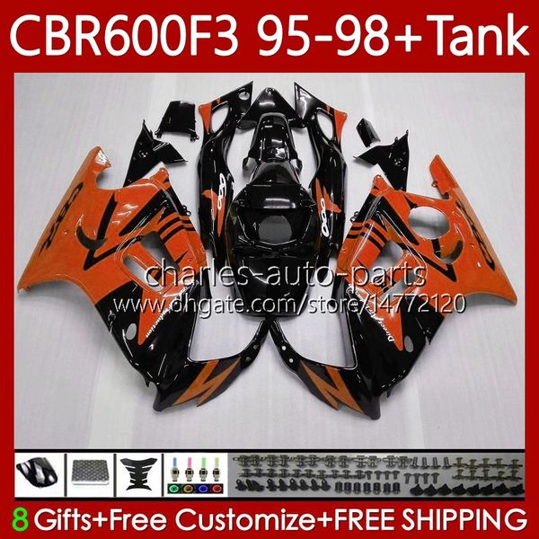 Fairings de OEM para Honda CBR 600 CBR600 F3 FS CC 600FS 600F3 1995-1998 64No.289 Bodys CBR600FS 600-F3 1995 1996 1997 1998 CBR600F3 600cc laranja New 95 96 97 98 Bodywork