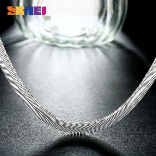 

soft snake bone necklace for men women wedding party chain necklaces fashion jewelry mens ladies smooth chains, Silver
