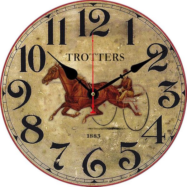 

wall clocks large trotters horse arab numerals spring leaf flowers cat silent non ticking round pink flamingo clock