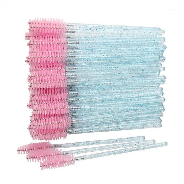 

pcs disposable make up brushes tools cosmetic eyelash brush crystal mascara wands applicator diamond eyelashes makeup1
