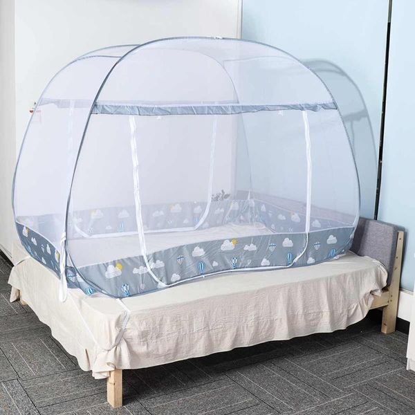 

mosquito net automatic double-door mosquito-proof cloth installation foldable fast home bed breathable yurt