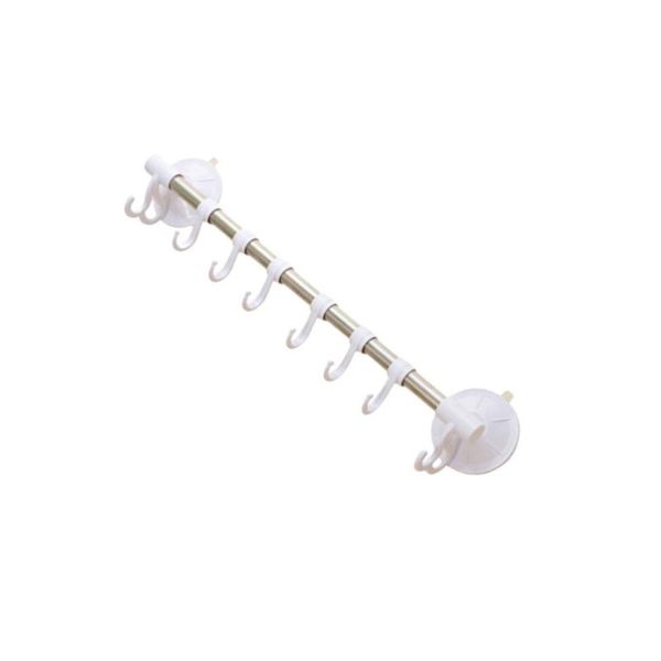 

towel racks 1pc vacuum cup rack suction rod hanger hooks for bathroom kitchen home (size)