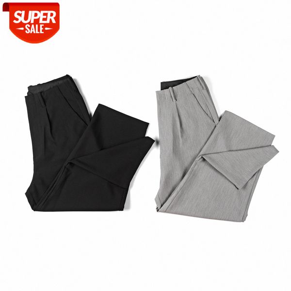 

pleated casual pants ins flow loose suit all-match male black trousers #w42t