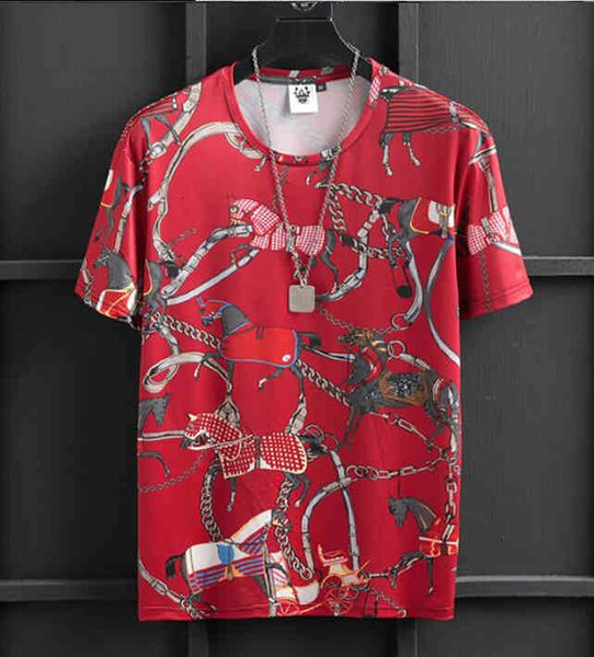 

men's t-shirts european-style baroque tshirt short-sleeve men's t-shirt british court style cotton printing ice half- silk, White;black