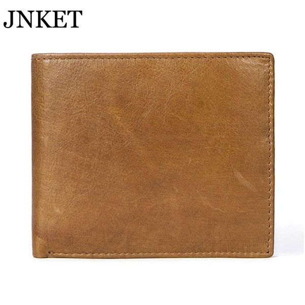 

retro men's wallet cow leather clutch billfold short card holder wallets, Red;black