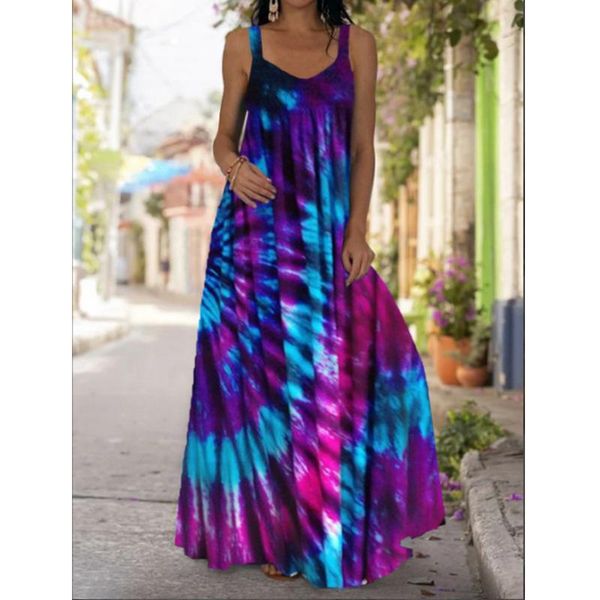 

casual dresses summer maxi women dress 2021 white tie dye print wedding evening long woman plus size 5xl party for vestidos, Black;gray