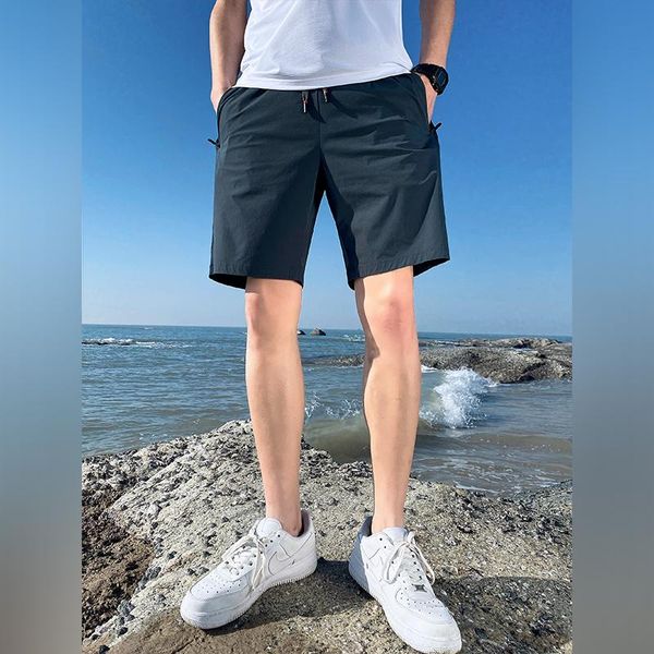 

men's shorts 2021 summer big capris. shorts. beach youth is . loose and thin. 109-1602, White;black