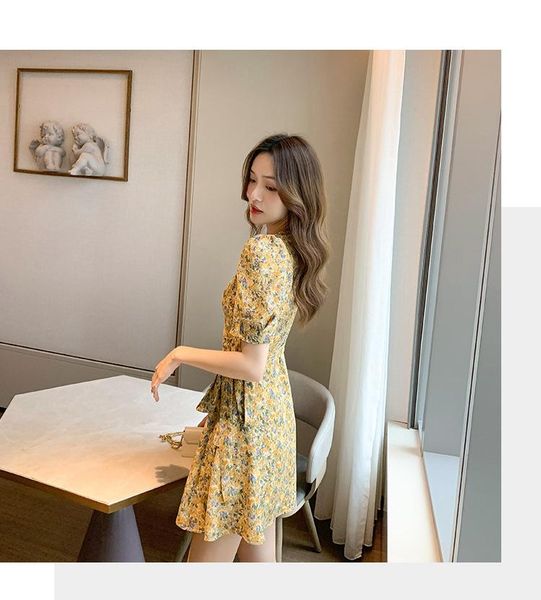 

ethnic clothing women's dress japanese style 21 summer vacation shopping skirt floral print fresh and thin a-line trendy fashion, Red