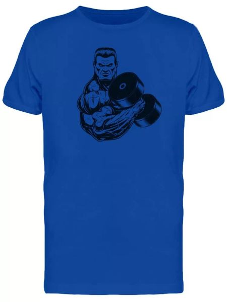 

Strong Bodybuilder Lifting Men's Tee -Image by Shutterstock, White;black