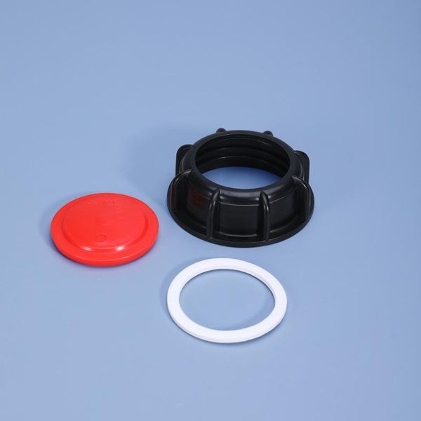 

60mm coarse thread plastic valve cover with gasket for ibc tank ton watering equipments