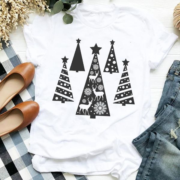 

men star tree plaid deer mens t shirts fashion printing merry christmas 90s clothes ladies graphic printed tee female, White;black