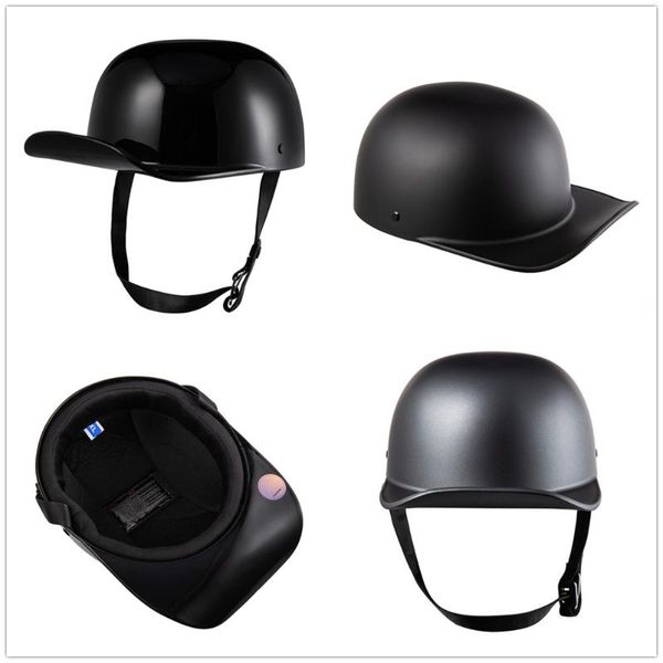 

motorcycle helmets black/red helmet retro half face baseball cap accessories duck
