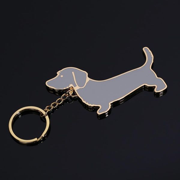 

keychains fashion tb thom keychain men women metal puppy key chain car keys backpack accessories birthday gift high quality, Silver