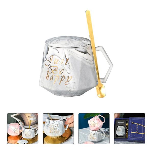 

gift wrap 1 set durable marbling coffee mug creative ceramic cup
