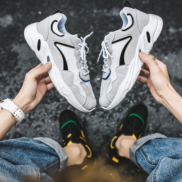 

fashion mesh womens mens breathable sports runinng shoes beige black white outdoor trainers yellow blue sneakers size 39-44 code: 95-1923