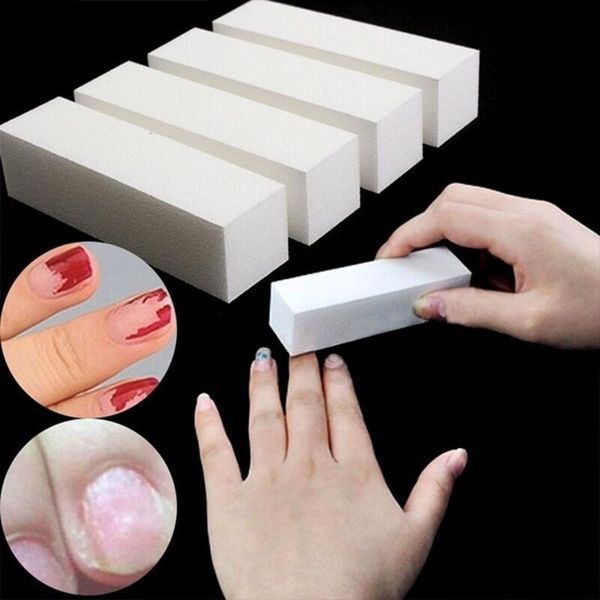 

nail files 5 pcs buffer buffing sand sanding block manicure care white art tips