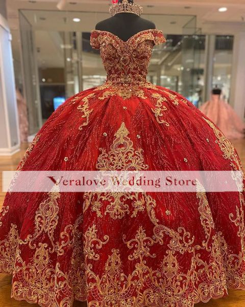 Charro Vestido De 15 A￱os Rote Quinceanera Kleider Spitze Applikation Pailletten Mexikanische Süße 16 Geburtstag Ballkleider Echte Bilder