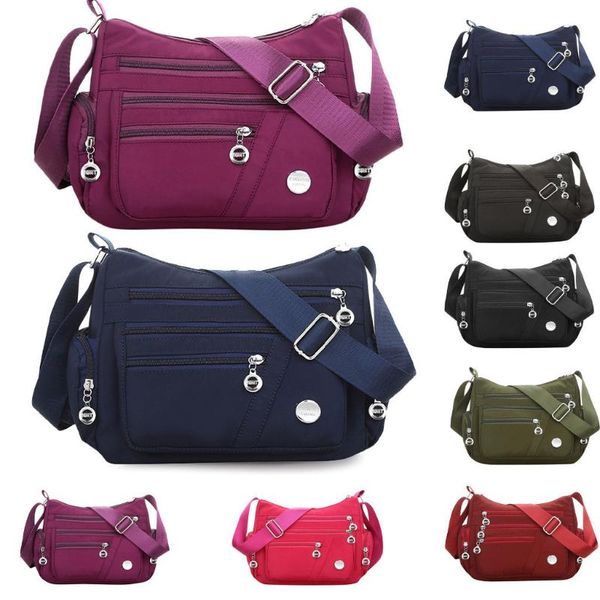 

lady shoulder bags women handbag nylon casual waterproof ladies travel large bag diagonal crossbag mother waist