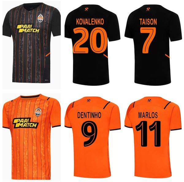 

21 22 fc shakhtar donetsk soccer jerseys 2021 2022 traore tete dodo pedrinho konoplyanka solomon junior moraes marlos footbal shirt kovalenk, Black;yellow