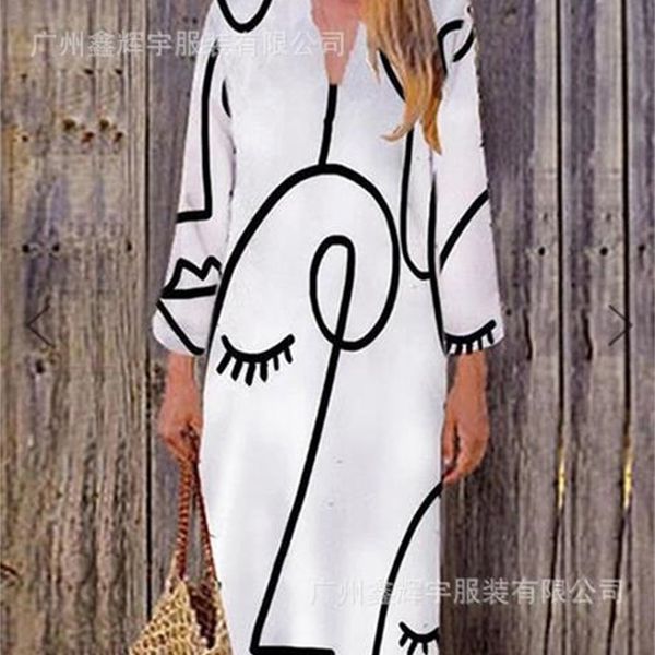 

factoryajty waist dress mid new print pullover calico skirt, White;black