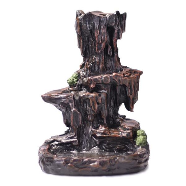 

mountain river home incense burner unique gift decoration waterfall smoke backflow office resin crafts censer holder exquisite fragrance lam